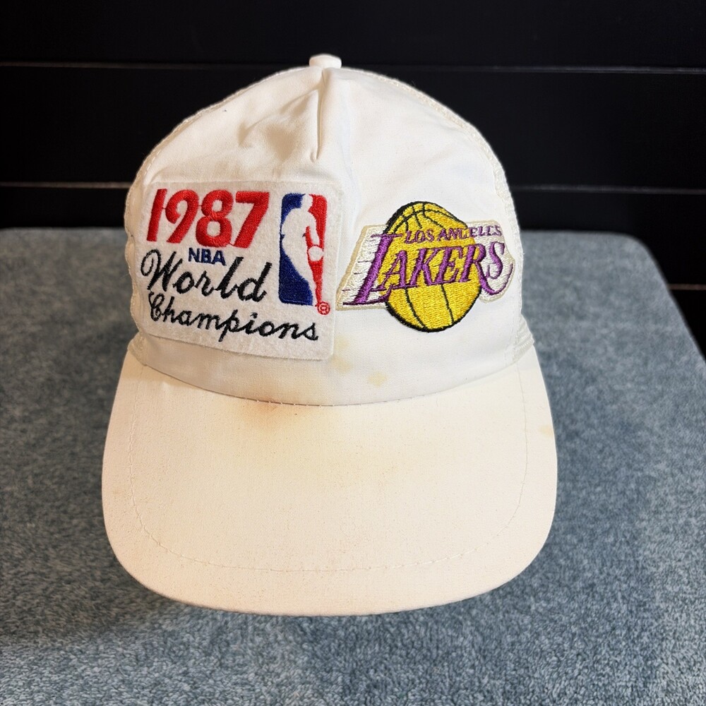 Vintage LA Lakers Hat Snapback Sports TOW Motion 1987 Champions 80s Cap